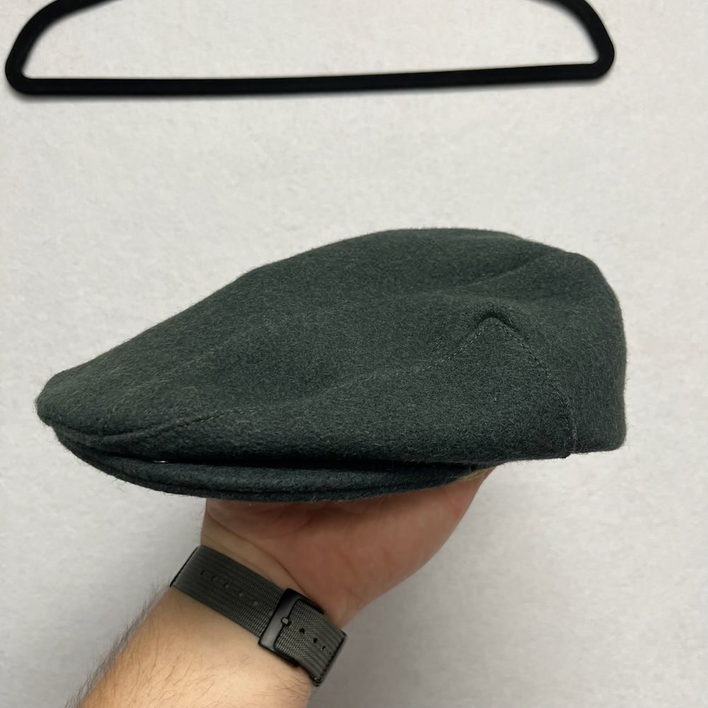 Orvis Classic Wool Flat Cap Dark Green Traditional Driving Hat Medium